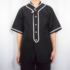 画像2: ⁡40~50's WILTON ATHLETIC WEAR "TRISCO MILLERS" ベースボールシャツ BLACK (2)