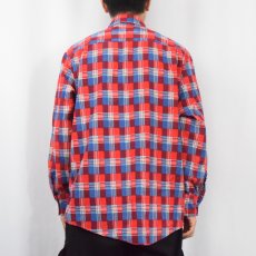 画像3: 80's Highlander Flannel チェック柄 プリントネルシャツ L (3)