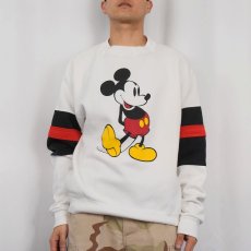 画像2: 80〜90's Disney USA製 "MICKEY MOUSE" プリントスウェット XL (2)