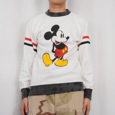 画像2: 80〜90's Disney USA製 "MICKEY MOUSE" プリントスウェット M (2)