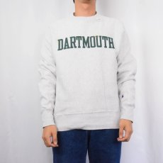 画像2: Champion REVERSE WEAVE "DARTMOUNTH" プリントスウェット S (2)