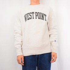 画像2: Champion REVERSE WEAVE "WEST POINT" プリントスウェット S (2)