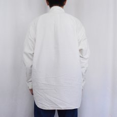 画像3: Ralph Lauren "BIG SHIRT" ポロベア刺繍 コットンボタンダウンシャツ M (3)