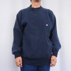 画像2: 90's Champion REVERSE WEAVE USA製 "ポケ付き" 目付きスウェット NAVY XL (2)