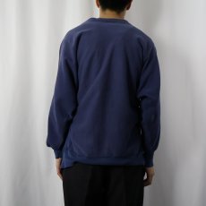 画像3: 90's CAMBER USA製 REVERSE WEAVE TYPE "Galles-KRACO" 刺繍入り 2トーンスウェット NAVY L (3)