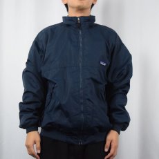 画像2: 2000's Patagonia シェルドシンチラジャケット NAVY M (2)