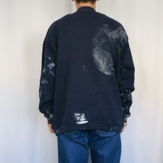 画像3: TULTEX "NANTUCKET" ペンキペイント プリントスウェット NAVY XL (3)