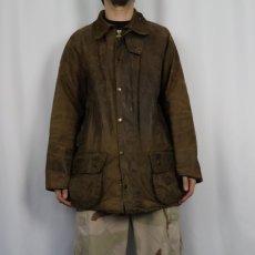 画像2: 90's Barbour ENGLAND製 "MOORLAND" オイルドジャケット 3ワラント (2)