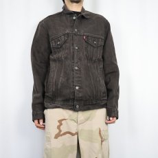 画像2: Levi's 70797 ブラックデニムジャケット XL (2)