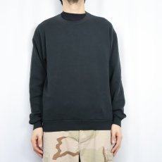 画像2: 90's JERZEES USA製 無地スウェット BLACK L (2)