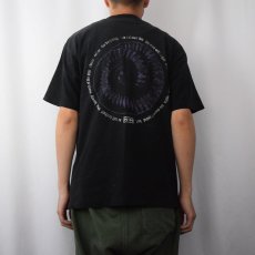 画像4: 90's NINE INCH NAILS USA製 ロックバンド ロゴ刺繍Tシャツ BLACK L (4)