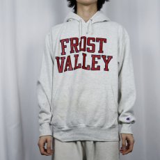 画像2: 80〜90's Champion 青刺繍タグ 後期 "FROST VALLEY" プリントスウェットフーディ L (2)