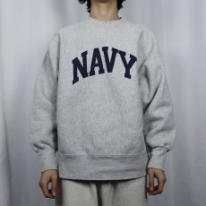 画像2: 90's Lee  REVERSE WEAVE TYPE "NAVY" プリントスウェット XL (2)