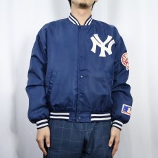 画像2: MLB New York Yankees パッチ付き ナイロンスタジャン M (2)