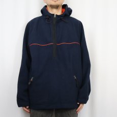 画像2: GAP ハーフジップ フリースプルオーバージャケット XL (2)