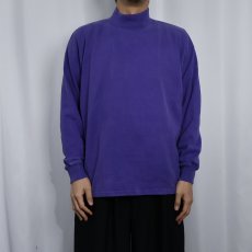 画像2: 90's LANDS' END USA製 モックネックロンT L (2)