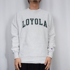 画像2: 2000's Champion REVERSE WEAVE "LOYOLA" プリントスウェット S (2)