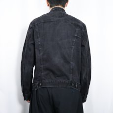 画像3: Levi's ブラックデニムジャケット L (3)