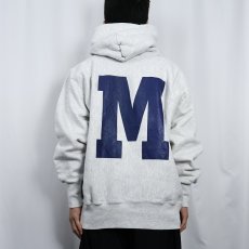 画像4: 90's USA製 REVERSE WEAVE TYPE "MONTCLAIR BASKETBALL" バックプリントスウェットフーディー XXL (4)