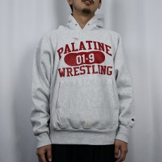 画像2: Champion REVERSE WEAVE "PALATINE WRESTLING" プリントスウェットフーディー L (2)