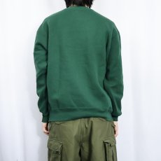 画像3: 90's RUSSEL ATHELETIC USA製 前V 無地スウェット GREEN XL (3)