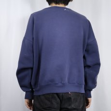 画像3: 2000's Hanes PREMIUM WEIGHT 無地スウェット NAVY (3)