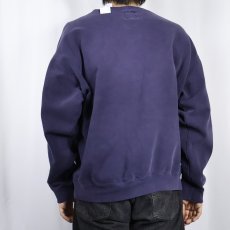 画像3: 90's GAP USA製 "ATHLETIC SWEATS" 前V 無地スウェット NAVY L (3)