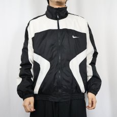 画像2: 90's NIKE 切り替えデザイン ナイロンジャケット M (2)