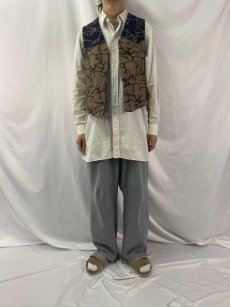 画像2: 90's PENDLETON USA製 バイソン柄 ウエスタンベスト 38 (2)