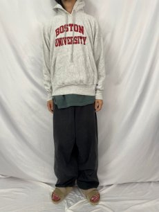 画像2: Champion REVERSE WEAVE "BOSTON UNIVERSITY" スウェットフーディー L (2)