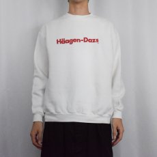 画像2: 80's RUSSELL ATHLETIC USA製 "Haagen-Dazs" ロゴプリントスウェット XL (2)