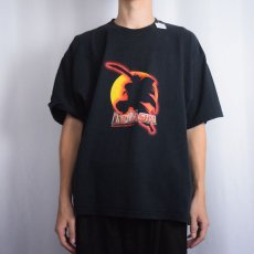 画像2: 犬夜叉 アニメプリントTシャツ BLACK XL (2)