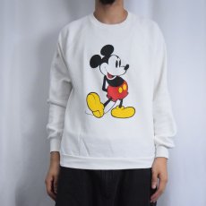 画像2: 80's Disney USA製 MICKEY MOUSE キャラクタープリントスウェット L (2)