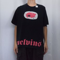 画像2: The Melvins ロックバンドプリントTシャツ BLACK (2)