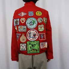 画像3: 60's BOY SCOUTS OF AMERICA ワッペン付き コットンポリ スイングトップ L (3)