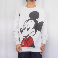 画像3: 90's Disney USA製 MICKEY MOUSE キャラクタープリントスウェット L (3)