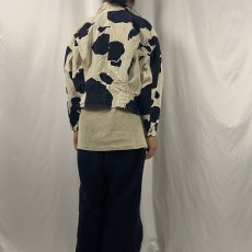 画像4: Cow Print コットンダブルライダースジャケット (4)