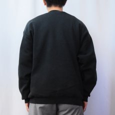 画像3: 90's Hanes USA製 "JEFF ROSS PHOTOGRAPHY" 前V プリントスウェット BLACK XL (3)