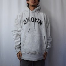 画像2: Champion REVERSE WEAVE "BROWN" スウェットフーディー XXL (2)