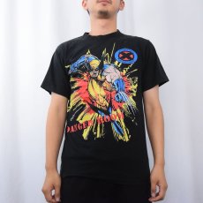 画像3: 90's MARVEL COMICS "WOLVERINE" USA製 キャラクターTシャツ BLACK (3)