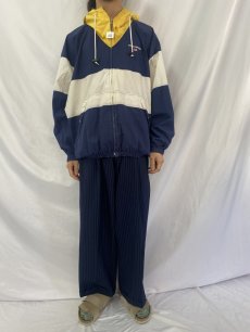 画像2: 90's POLO SPORT Ralph Lauren ボーダー柄コットンパーカー M (2)