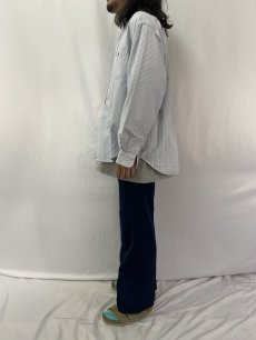 画像3: Ralph Lauren "BIG SHIRT" ストライプ柄 オックスフォードボタンダウンシャツ L (3)