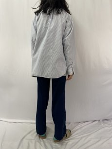 画像4: Ralph Lauren "BIG SHIRT" ストライプ柄 オックスフォードボタンダウンシャツ L (4)