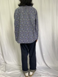 画像4: DOCKERS ラクロス柄 コットンボタンダウンシャツ XL (4)