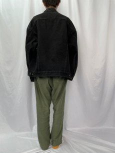 画像4: 90's Levi's 70507-4159 USA製 ブラックデニムジャケット XXL (4)