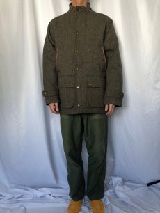 画像2: ORVIS ヘリンボーンツイード ハイネックジャケット M (2)