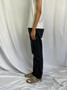 画像3: 90's Levi's 505 USA製 ブラックデニムパンツ W33 (3)