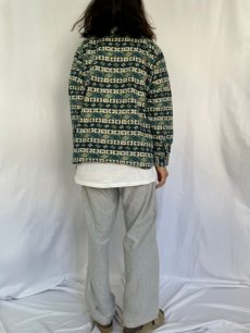 画像4: 80's L.L.Bean USA製 総柄 ライトネルシャツ L (4)