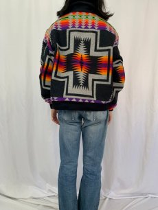 画像4: PENDLETON USA製 ネイティブ柄 ウールジャケット XL (4)