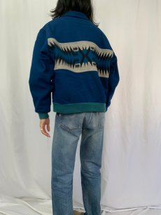 画像4: 80's PENDLETON USA製 ネイティブ柄 ウールジャケット L (4)